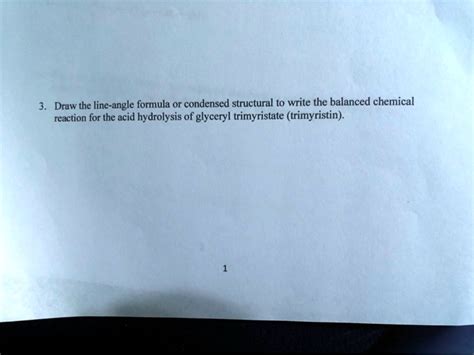 SOLVED Draw The Line Angle Formula Or Condensed Structural To Write