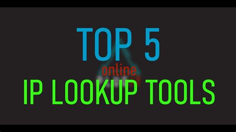 Top 5 Free Ip Lookup Tools Youtube