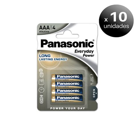 Panasonic Pack De 10 Unidades Panasonic Everyday Power Blister De 4