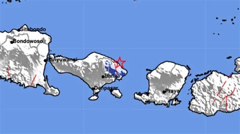 Gempa Terkini Magnitudo 36 Guncang Karangasem Bali