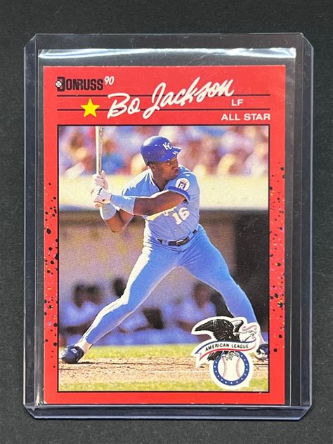 Donruss Bo Jackson All Star Double Error Card No Tm No Dot