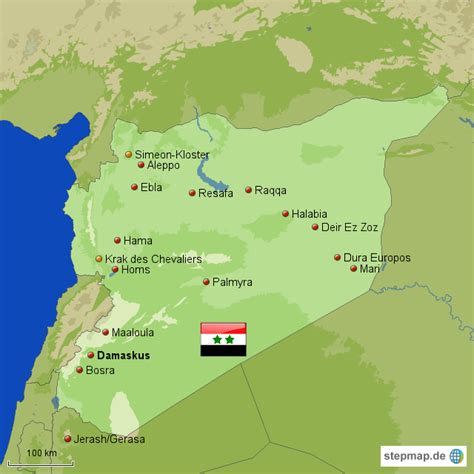 StepMap Syrien Landkarte für Syrien