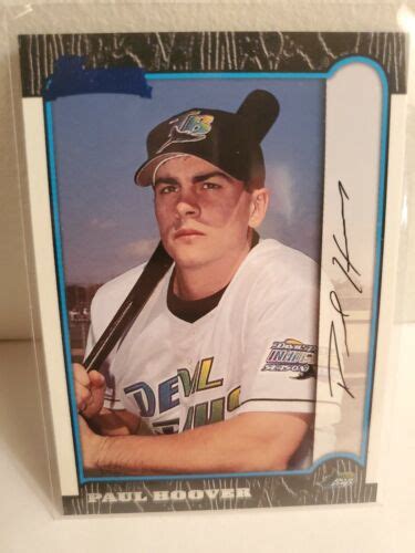 Bowman Baseball Card Paul Hoover Rc Tampa Bay Devil Rays