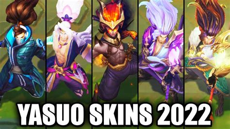 All Yasuo Skins League Of Legends Youtube