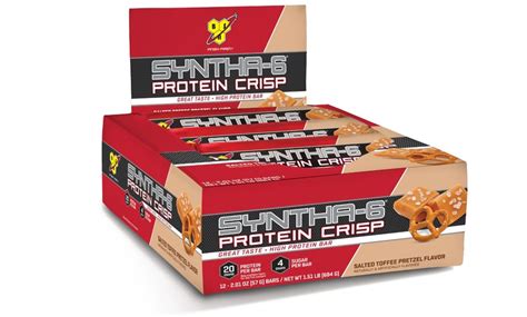 Bsn Syntha 6 Protein Crisp Bars 12 Count Groupon