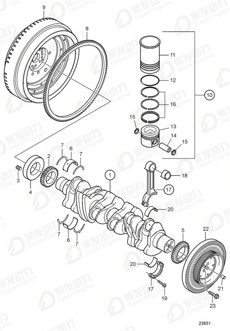 Volvo Main Bearing Engine Spare Parts Generator