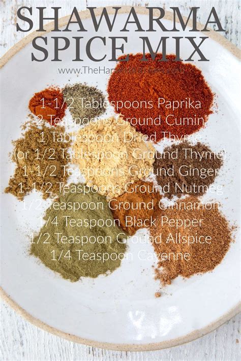 Shawarma Spice Blend Shawarma Seasoning Recipe