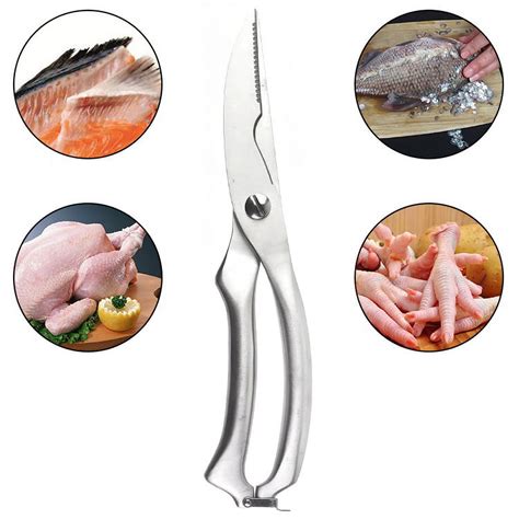 Casewin Heavy Duty Stainless Steel Poultry Shears For Bone Chicken