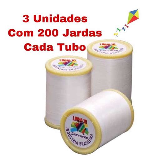 Linha 10 Corrente Para Pipa 3 Tubos 200 Jardas MercadoLivre