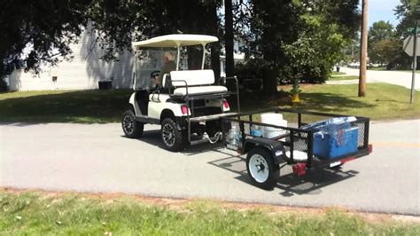 Golf Cart Home Made Trailer Hitch YouTube