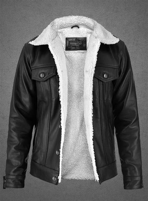 Leather Sherpa Jacket Made To Measure Custom Jeans For Men Women