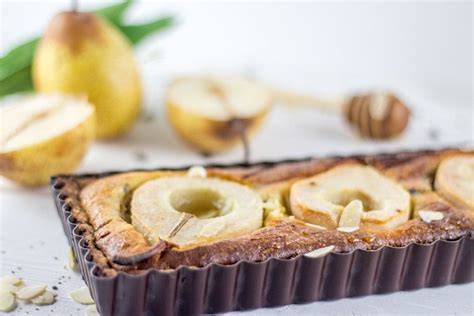 tarte aux poires chocolat et crème d amande façon frangipane ou tarte