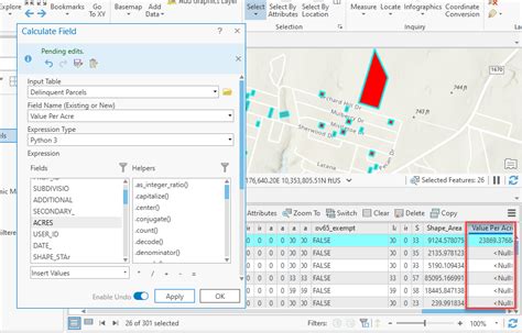 Calculating Attribute Values In ArcGIS Pro With The Calculate Field