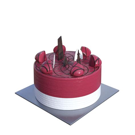 Cake 3d Model Isolated On Transparent Background 29861738 Png