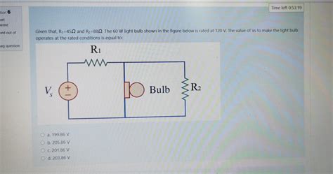 Solved Time Left 0 53 19 Stion 6 Yet Wered Ked Out Of Given Chegg