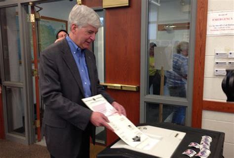 Governor Rick Snyder Responds To Proposal 1 Critics After Voting Tuesday