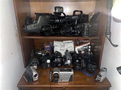 My collection of vintage camcorders and vidicon tube cameras : r/camcorders