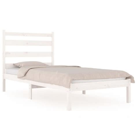 Omabeta Lits Accessoires Cadre De Lit Blanc Bois De Pin Massif