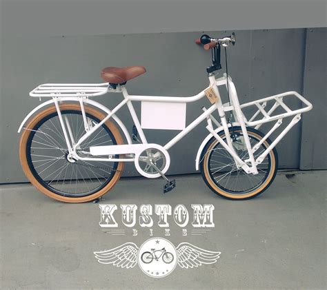 FoodBike Branca Bicicleta Cargo Carga Aro 26 BikeFood Kustom Bike