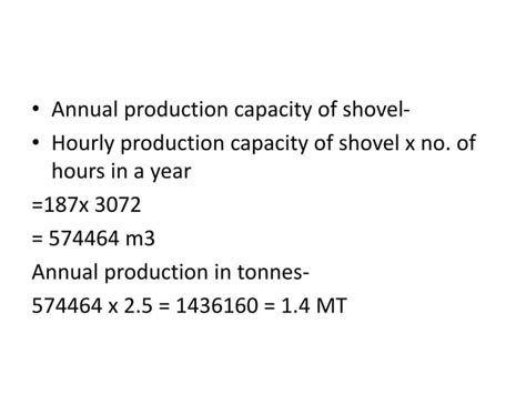 Shovel Dumper Productivity Calculation Pptx