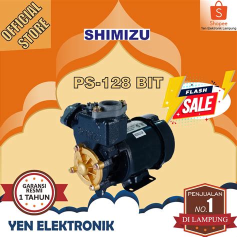 Jual Pompa Air SHIMIZU PS 128 BIT JOSS Non Otomatis Manual Garansi