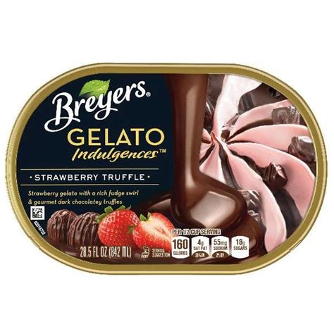 Breyers Gelato Indulgences Strawberry Truffle 28 5 Oz Instacart