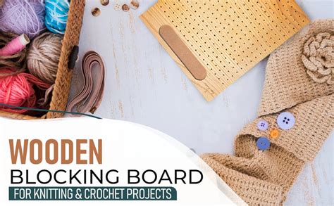 Easy Crochet Planches De Blocage En Bois Pour Projets De Tricot Et De