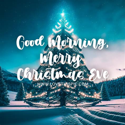 Good Morning Merry Christmas Eve Pictures Photos And Images For