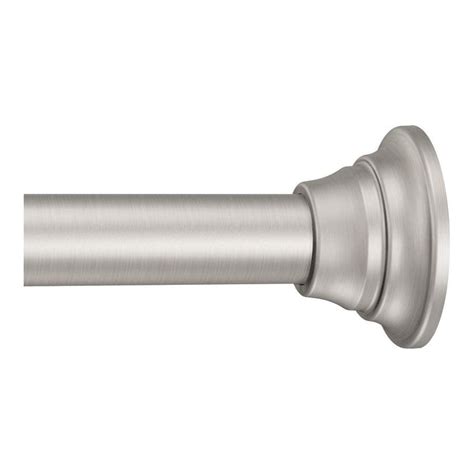 Shop Moen 72-in Brushed Nickel Adjustable Shower Curtain Rod at Lowes.com