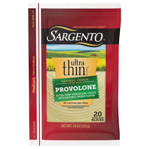 Save on Sargento Natural Smoke Flavor Provolone Cheese Ultra Thin ...