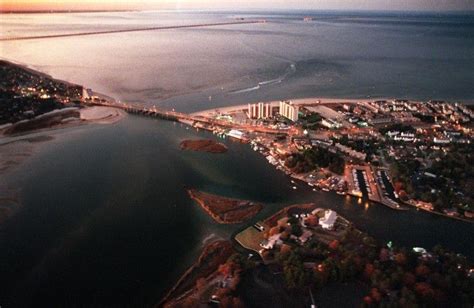 Aerial View Of The Lesner Bridge Which Straddles The Entrance To