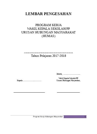 Detail Contoh Program Kerja Humas Sekolah Koleksi Nomer 16