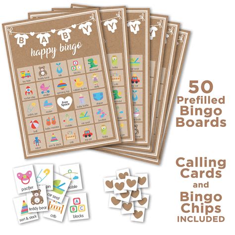 Baby Shower Games Kraft Party Hearty Games Sheets Each X