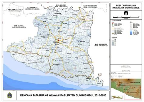 Precipitation Map in Gunungkidul Source: Bappeda Gunungkidul, 2010 | Download Scientific Diagram