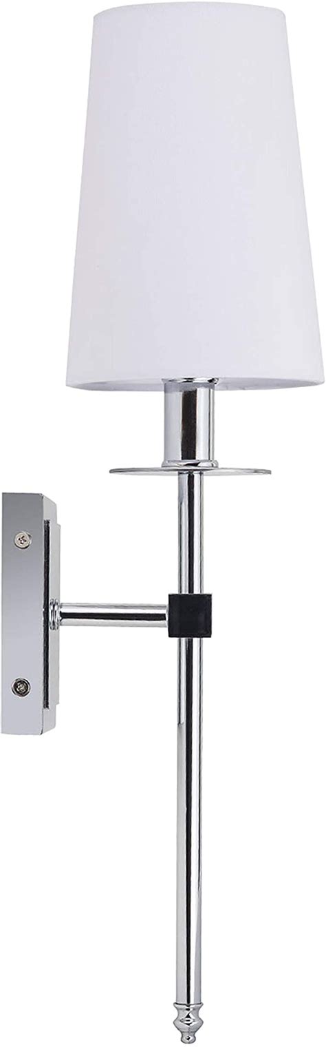 Linea Di Liara Torcia Polished Chrome Wall Sconces With Shade