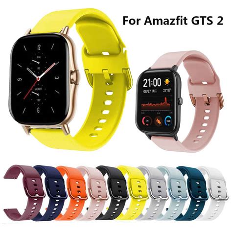 Pulseira De Silicone Esportiva Para Xiaomi Amazfit GTS 2 2e Mini BIP U