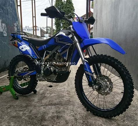 Jual Trail Kawasaki Klx Bf Blue Bpkb Stnk Faktur Lengkap