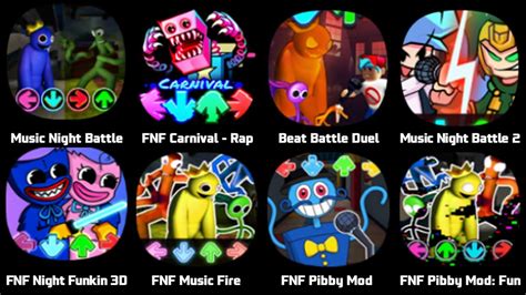 FNF Rainbow Friends Music Night Battle FNF Carnival Rap Battle