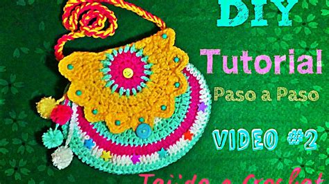 BOLSA PARA NIÑA TEJIDA A CROCHET PASO A PASO EN ESPAÑOL Video 2