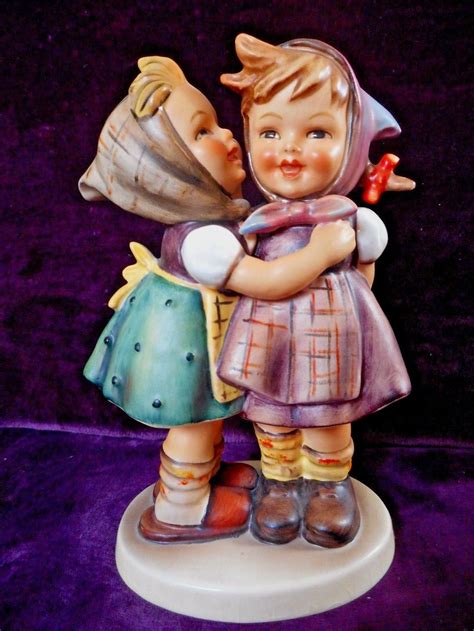 Goebel Hummel Figurine Telling Her Secret 196 0 Tmk 4 Antique Price Guide Details Page