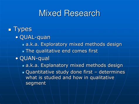 PPT - Mixed Methods Research PowerPoint Presentation, free download ...