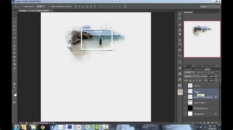 Photoshop Tutorial Making A Frame And Adding A Warped Shadow Digital