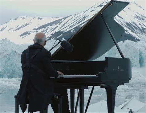 Pianist Performs In The Arctic While Glaciers Collapse Behind Him