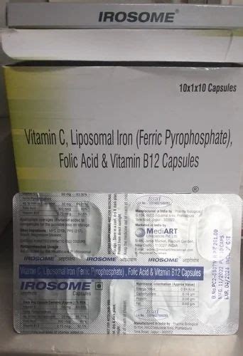 Ferric Pyrophosphate With Vit C B Folic Acid Capsules At Rs