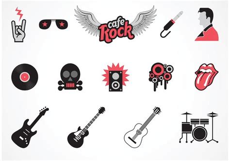 Vector Rock Music Symbols 84539 Vector Art at Vecteezy