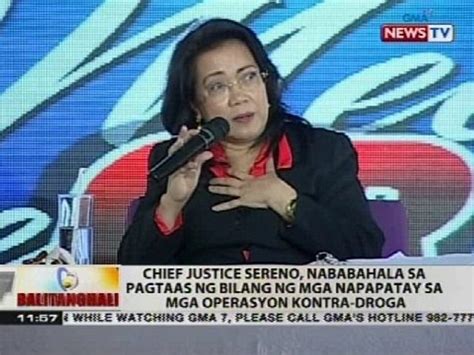 Cj Sereno Nababahala Sa Pagtaas Ng Bilang Ng Mga Napapatay Sa Mga