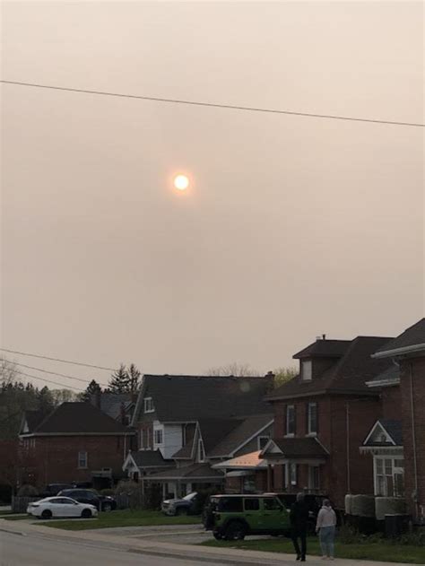 Smoke From Western Canadas Wildfires Creates Hazy Skies In Ontario