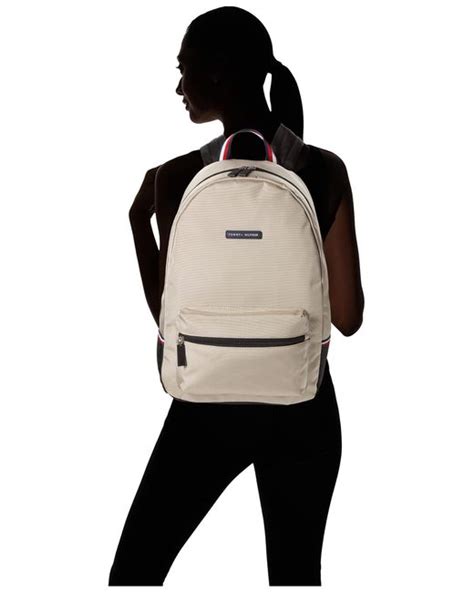 Tommy Hilfiger Alexander Backpack In Stone Black Black Lyst