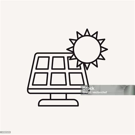 Environmental Protection Concept Solar Energy Line Icon Stock Illustration Download Image Now