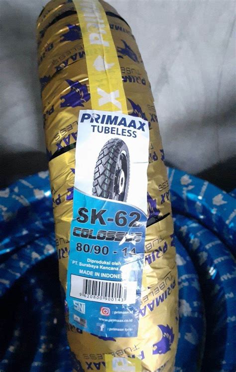 BAN PRIMAX SK 62 RING 14 UKURAN 80 90 TUBLES Lazada Indonesia